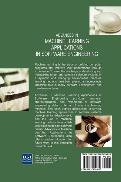 Produktbild: Advances in Machine Learning Applications in Software Engineering