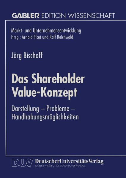 Produktbild: Das Shareholder Value-Konzept