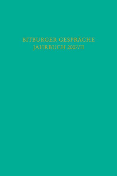 Produktbild: Bitburger Gespr&auml;che Jahrbuch 2007/II