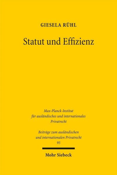 Produktbild: Statut und Effizienz