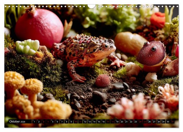 Produktbild: Toadtopia. Fantastische Kr&ouml;tenwelten (Wandkalender 2026 DIN A3 quer), CALVENDO Monatskalender