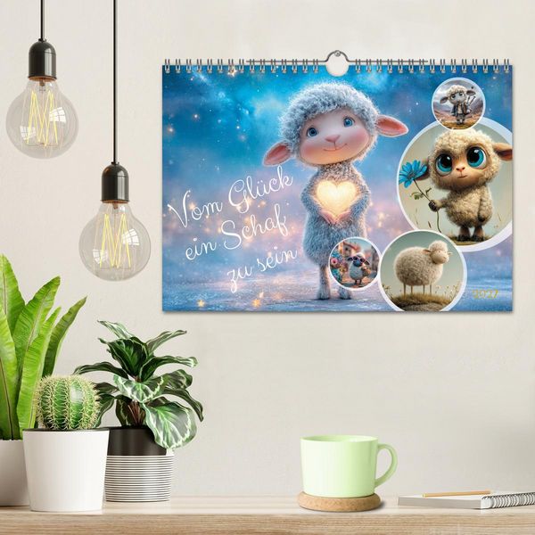 Produktbild: Vom Gl&uuml;ck ein Schaf zu sein (Wandkalender 2027 DIN A4 quer), CALVENDO Monatskalender