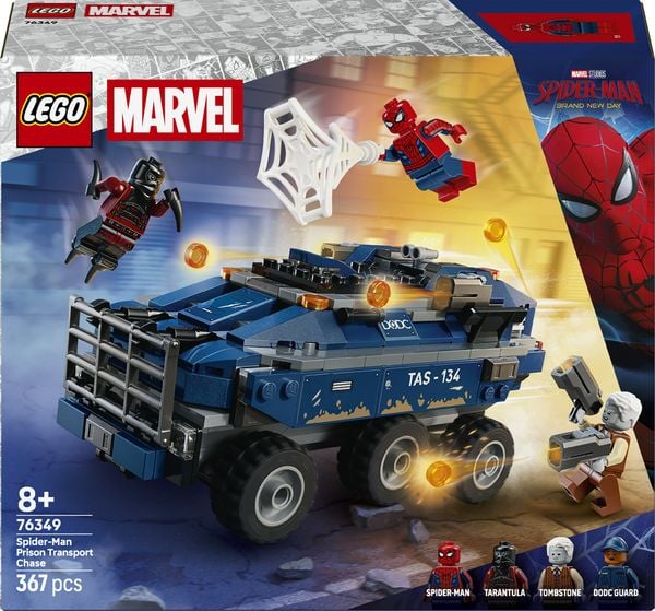Produktbild: LEGO ǀ Marvel Spider-Man Jagt den Gef&auml;ngnistransporter, Modellbau 76349