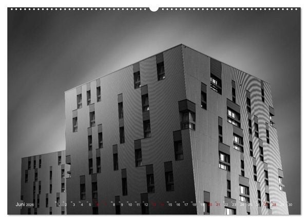 Produktbild: Monochrome Architektur (Wandkalender 2026 DIN A2 quer), CALVENDO Monatskalender
