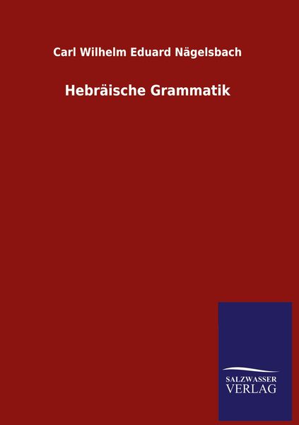 Produktbild: Hebr&auml;ische Grammatik