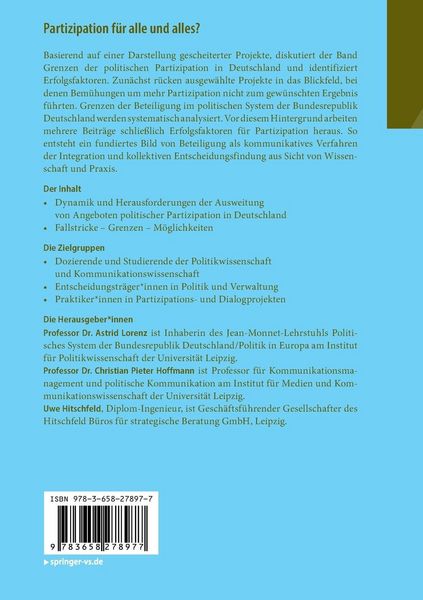 Produktbild: Partizipation f&uuml;r alle und alles?