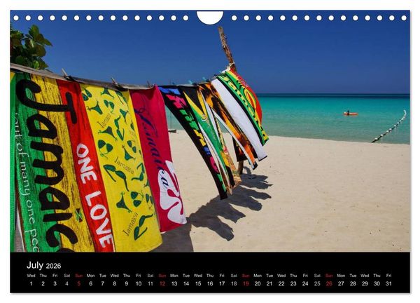Produktbild: Jamaica Sun and Beaches (Wall Calendar 2026 DIN A4 landscape), CALVENDO 12 Month Wall Calendar
