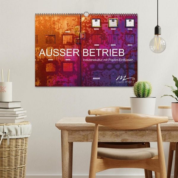 Produktbild: AUSSER BETRIEB - Industriekultur mit PopArt-Einfl&uuml;ssen (Wandkalender 2026 DIN A3 quer), CALVENDO Monatskalender