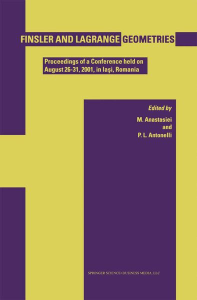Produktbild: Finsler and Lagrange Geometries