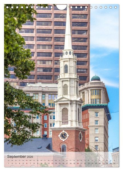 Produktbild: USA - Historisches Boston (Wandkalender 2026 DIN A4 hoch), CALVENDO Monatskalender