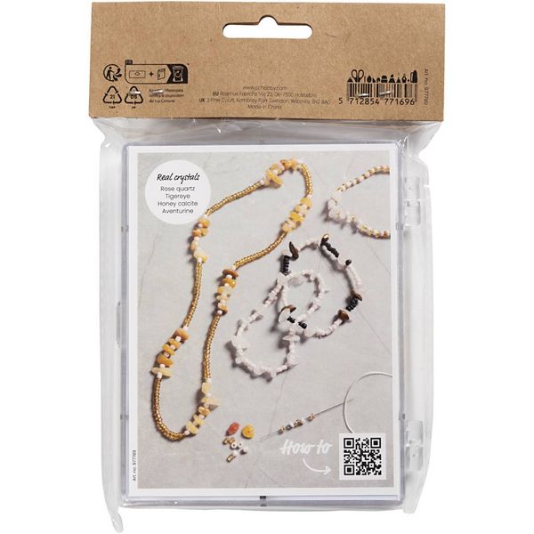 Produktbild: Creativ Company Kreativ Mix Schmuck, Kristalle, Gr&ouml;&szlig;e 2,6-10 mm, Lochgr&ouml;&szlig;e 0,8-1,2 mm, sortierte Farben
