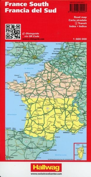 Frankreich Süd Strassenkarte 1:600 000