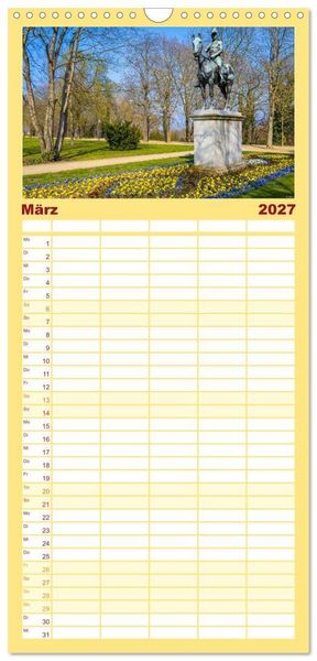 Produktbild: Familienplaner 2027 - Merseburg - Meine Domstadt an der Saale mit 5 Spalten (Wandkalender, 21 x 45 cm) CALVENDO