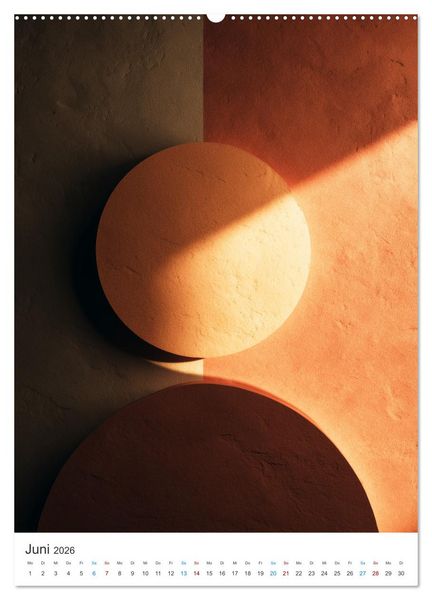 Produktbild: Minimalistische Kunstwerke (hochwertiger Premium Wandkalender 2026 DIN A2 hoch), Kunstdruck in Hochglanz