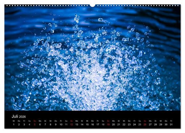Produktbild: Wassertropfen (Wandkalender 2026 DIN A2 quer), CALVENDO Monatskalender