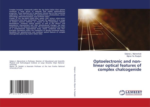 Produktbild: Optoelectronic and non-linear optical features of complex chalcogenide