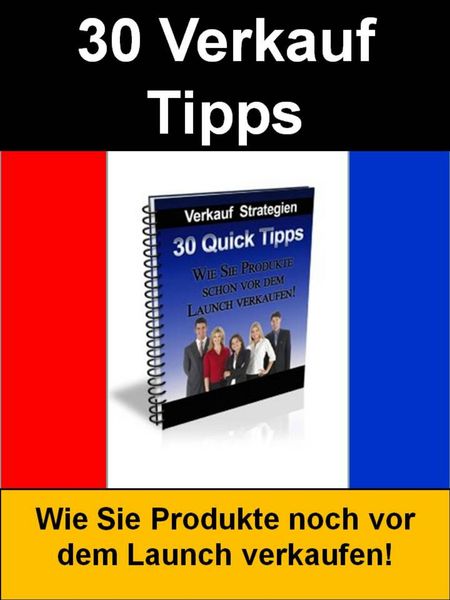 Produktbild: 30 Verkauf Tipps