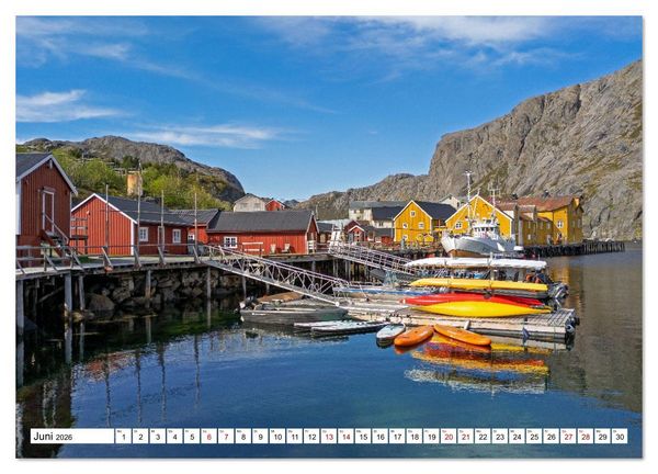 Produktbild: Lofoten - Norwegische Trauminseln (Wandkalender 2026 DIN A2 quer), CALVENDO Monatskalender