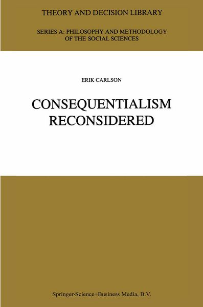 Produktbild: Consequentialism Reconsidered