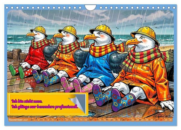 Produktbild: Lustige M&ouml;wen von der K&uuml;ste (Wandkalender 2027 DIN A4 quer), CALVENDO Monatskalender