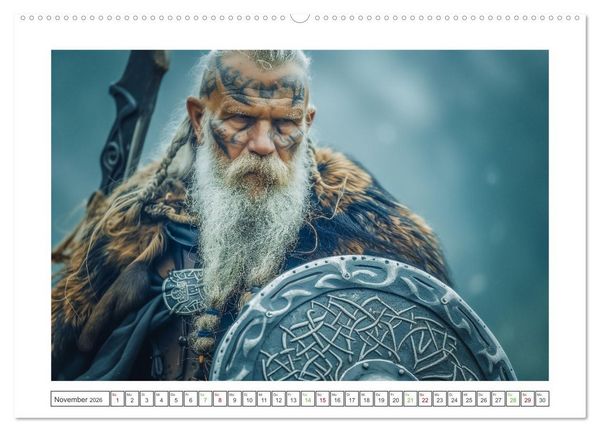 Produktbild: Mutige Krieger (hochwertiger Premium Wandkalender 2026 DIN A2 quer), Kunstdruck in Hochglanz