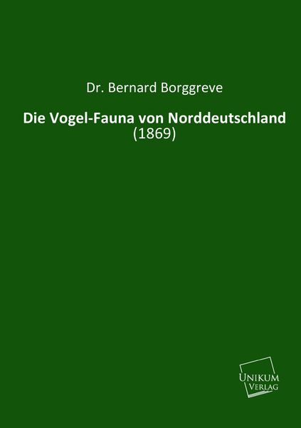 Produktbild: Borggreve, B: Vogel-Fauna von Norddeutschland