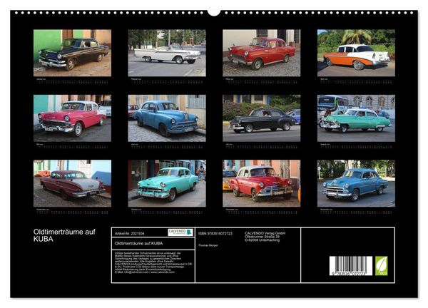 Produktbild: Oldtimertr&auml;ume auf KUBA (hochwertiger Premium Wandkalender 2026 DIN A2 quer), Kunstdruck in Hochglanz