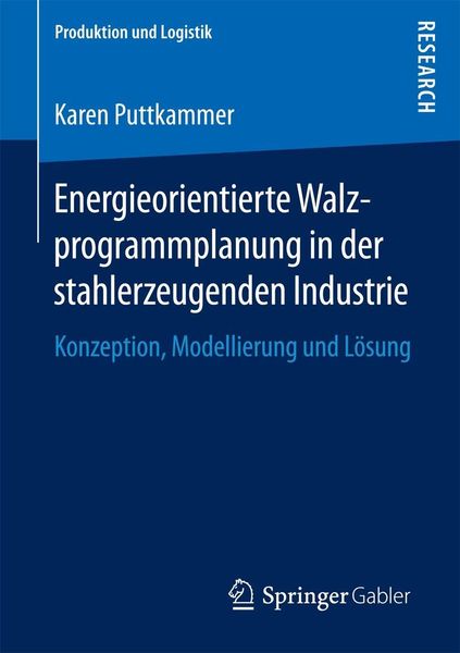 Produktbild: Energieorientierte Walzprogrammplanung in der stahlerzeugenden Industrie