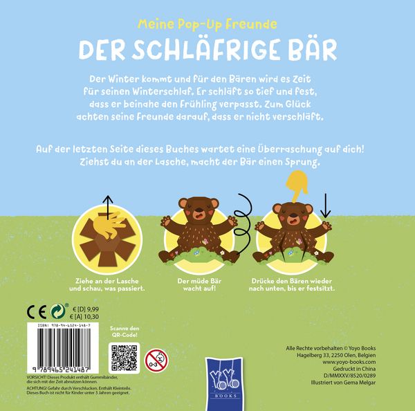 Produktbild: Meine Pop-Up-Freunde: Der schl&auml;frige B&auml;r