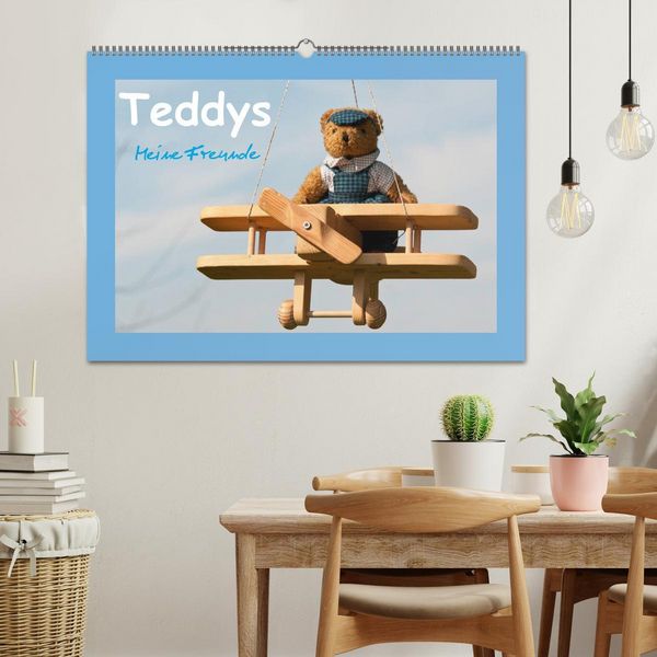 Produktbild: Teddys Meine Freunde (Wandkalender 2026 DIN A2 quer), CALVENDO Monatskalender
