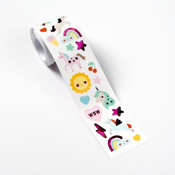Produktbild: FOLIA&reg; Stickerrolle, Unicorn 352 St&uuml;ck