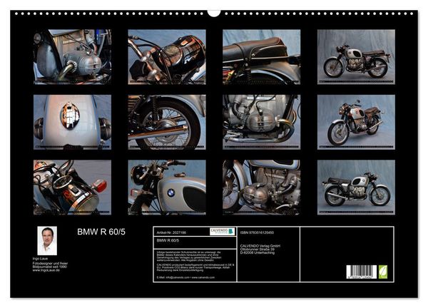 Produktbild: BMW R 60/5 (Wandkalender 2026 DIN A2 quer), CALVENDO Monatskalender