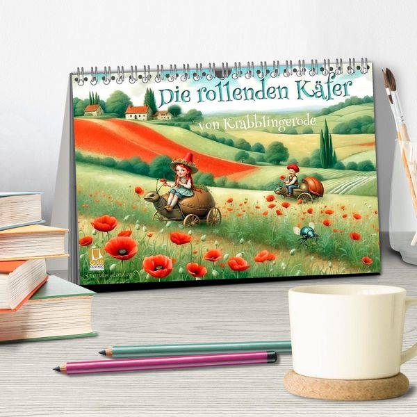Produktbild: Die rollenden K&auml;fer von Krabblingerode (Tischkalender 2026 DIN A5 quer), CALVENDO Monatskalender