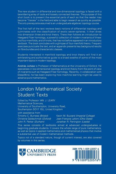 Produktbild: Differential and Low-Dimensional Topology