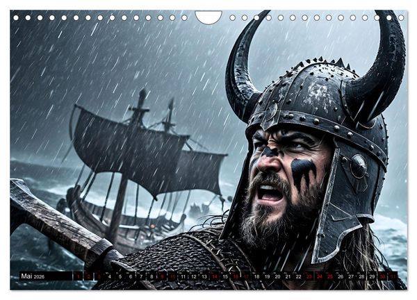 Produktbild: Kampf der wilden Wikinger (Wandkalender 2026 DIN A4 quer), CALVENDO Monatskalender