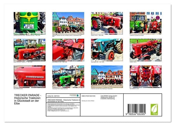 Produktbild: TRECKER PARADE - Historische Traktoren in Gl&uuml;ckstadt an der Elbe (Wandkalender 2026 DIN A4 quer), CALVENDO Monatskalender