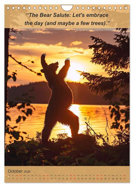 Produktbild: Funny animalistic yoga poses (Wall Calendar 2026 DIN A4 portrait), CALVENDO 12 Month Wall Calendar