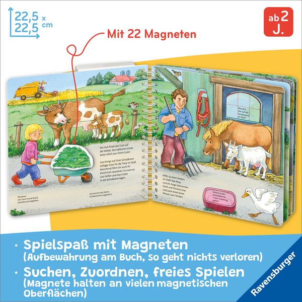 Produktbild: Mein gro&szlig;es Magnetbuch - Wer f&uuml;ttert wen?
