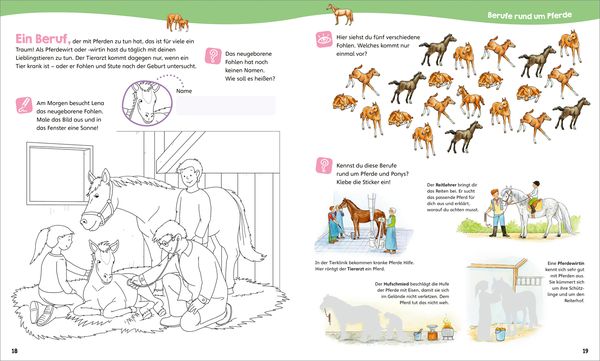 Produktbild: WAS IST WAS Junior Mitmach-Heft Pferde & Ponys