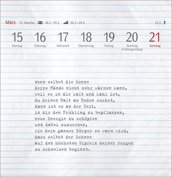 Produktbild: Clara Louise: Dort, wo die Sterne funkeln Premium-Postkartenkalender 2027 - 53 Postkarten mit poetischen Gedanken