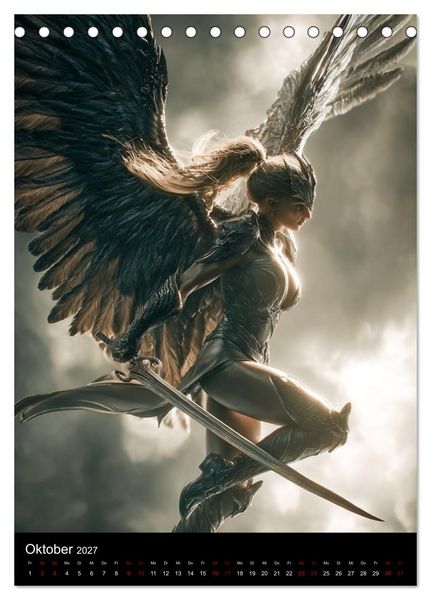 Produktbild: Gothic Angels (Tischkalender 2027 DIN A5 hoch), CALVENDO Monatskalender