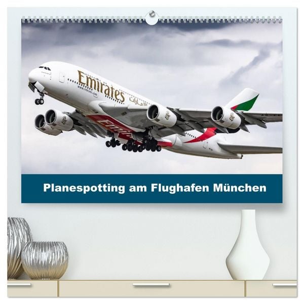 Produktbild: Planespotting am Flughafen M&uuml;nchen (hochwertiger Premium Wandkalender 2026 DIN A2 quer), Kunstdruck in Hochglanz