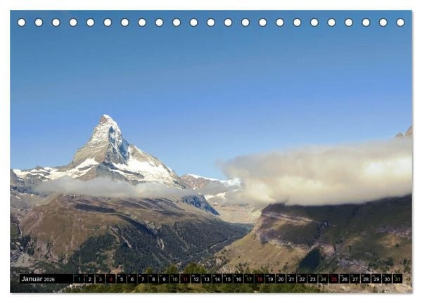 Produktbild: Und ewig lockt das Matterhorn (Tischkalender 2026 DIN A5 quer), CALVENDO Monatskalender