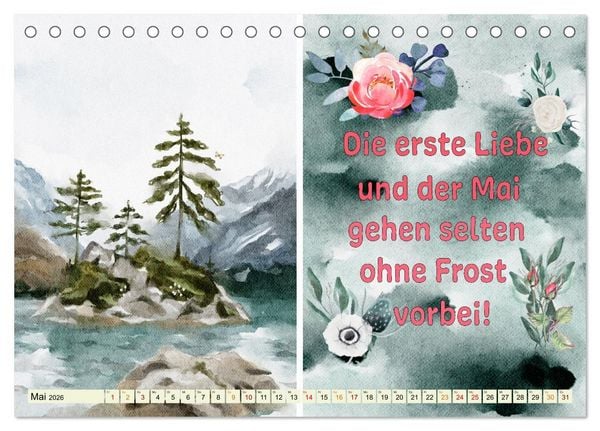 Produktbild: Regeln f&uuml;r das Wetter (Tischkalender 2026 DIN A5 quer), CALVENDO Monatskalender