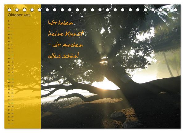 Produktbild: Bali und Java ~ mit indonesischen Weisheiten (Tischkalender 2026 DIN A5 quer), CALVENDO Monatskalender