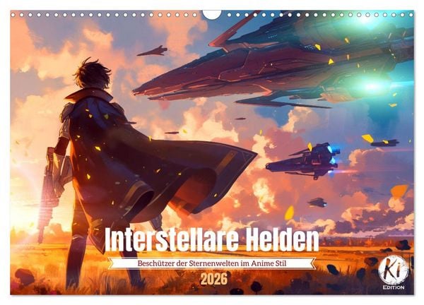 Produktbild: Interstellare Helden (Wandkalender 2026 DIN A3 quer), CALVENDO Monatskalender