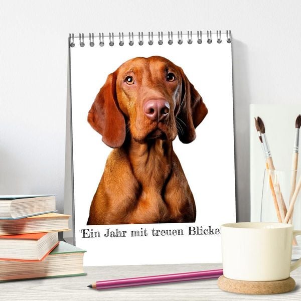 Produktbild: &bdquo;Ein Jahr mit treuen Blicken&ldquo; (Tischkalender 2027 DIN A5 hoch), CALVENDO Monatskalender