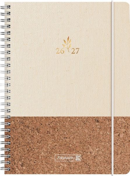 Produktbild: Sch&uuml;lerkalender 2026/2027 "Naturality" | A5, Textil