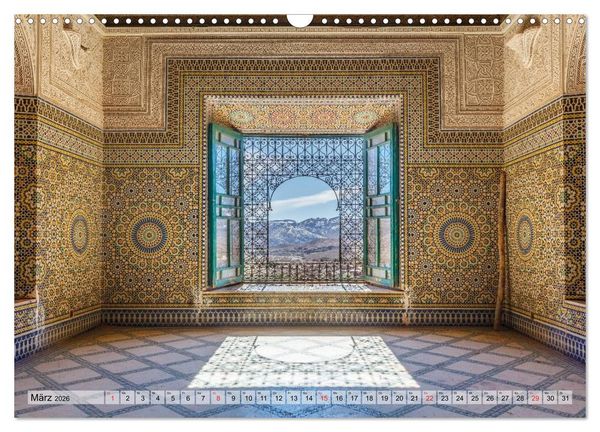 Produktbild: Marokko: Marrakesch, Atlas, Sahara, F&egrave;s (Wandkalender 2026 DIN A3 quer), CALVENDO Monatskalender