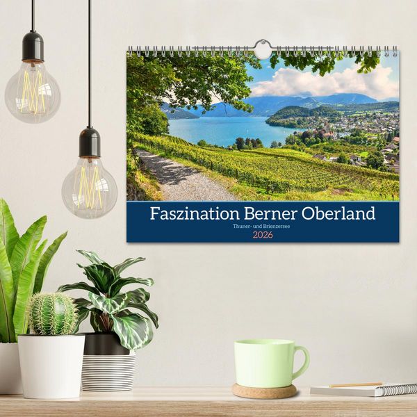 Produktbild: Faszination Berner Oberland - Thuner- und Brienzersee (Wandkalender 2026 DIN A4 quer), CALVENDO Monatskalender